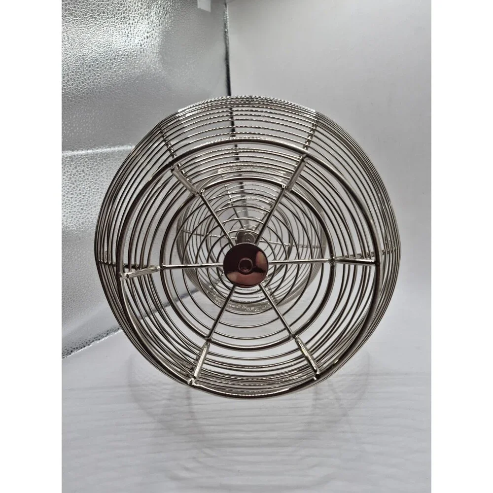 2 Tier Chrome Basket Storage Fruit & Vegetable Round Bowl Kitchen Stand Rack